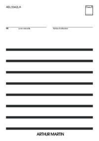 Aby wyświetlić dokument Arthur_Martin ASL5342LA Instrukcja Użytkownika